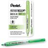Pentel Handy-Line S Retractable and Refillable Chisel Tip Highlighter, Light Green Ink, Box of 12 (SXS15-K)