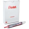 Pentel Markathon Pump Dry Erase Marker, Chisel Tip, Assorted Colors, 4 Pack with Eraser (MWL6SXBP4MKIT)(Red)