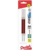Pentel Refill Ink, For ENER-GEL & Lancelot Gel Pen, 0.7mm Metal Tip, Medium, Red Ink, Pack of 2 (LR7BP2B)(Red)