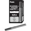 Pentel Refill Ink For Handy Lines Permanent Marker, Black Ink, Box of 12 (NR3-A)(Black)