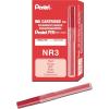 Pentel Refill Ink For Handy Lines Permanent Marker, Black Ink, Box of 12 (NR3-A)(Red)
