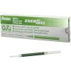 Pentel Refill Ink for BL57/BL77 EnerGel Liquid Gel Pen, 0.7mm, Metal Tip, Green Ink, Box of 12 (LR7-D-12)(Lime Green)