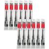 Pentel Refill for EnerGel RTX, EnerGel Deluxe, Metal Tip, Bold Point, Violet Ink, Box of 12 (LR10-V-12)(Red Pen)