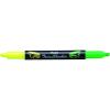 Pentel Twin Checker Dual-tip Highlighter, Chisel Tip, Assorted Colors, Pack of 4 (SLW8BP4M)(Yellow/Green)