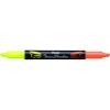 Pentel Twin Checker Dual-tip Highlighter, Chisel Tip, Assorted Colors, Pack of 4 (SLW8BP4M)(Yellow/Orange)