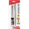 Pentel GraphGear 1000 Automatic Drafting Pencil (0.3mm), Black Accents, 1 Each (PG1013G)(1 Pencil with Erasers)