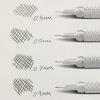 Pentel GraphGear 500 Automatic Pencil Kit, 0.7mm, Refill Leads, Block Eraser 2 Pack (PG527LEBP2)(0.5mm)