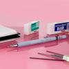 Pentel Sharp 1.3 Mechanical Pencil, (1.3mm), Extra Thick Line, Includes Refill Lead, Writing/Office/Test-Taking Pencil, Pastel Off-White Barrel (AM13LBPW)(Pastel Blue)