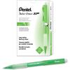 Pentel QE419A Twist-Erase EXPRESS Mechanical Pencil .9mm Black, Box of 1 Dozen(Light Green)