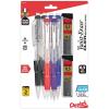 Pentel Twist-Erase Click Mechanical Pencil, (0.9mm), Pack of 6 Pencils with 2 Pack of Lead Refills (PD279TLBP6M)(Lead Size 0.5mm)