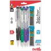Pentel Twist-Erase Click Mechanical Pencil, (0.9mm), Pack of 6 Pencils with 2 Pack of Lead Refills (PD279TLBP6M)(Lead Size 0.7mm)