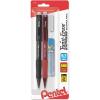 Pentel Twist-Erase Express Mechanical Pencil, (0.7mm), Medium Line, Assorted Fashion Colors, Pack of 5 (QE417FBP5M)(2 Count (Pack of 1))