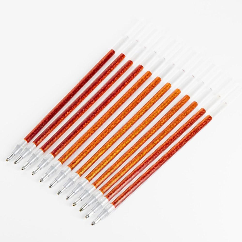 imagePentel Arts Sparkle Pop Gel Pen Refill 10mm Bold Line SilverLight Silver Ink Pack of 12 Refills KF10DZOrange