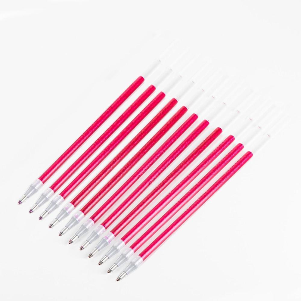 imagePentel Arts Sparkle Pop Gel Pen Refill 10mm Bold Line SilverLight Silver Ink Pack of 12 Refills KF10DZPink