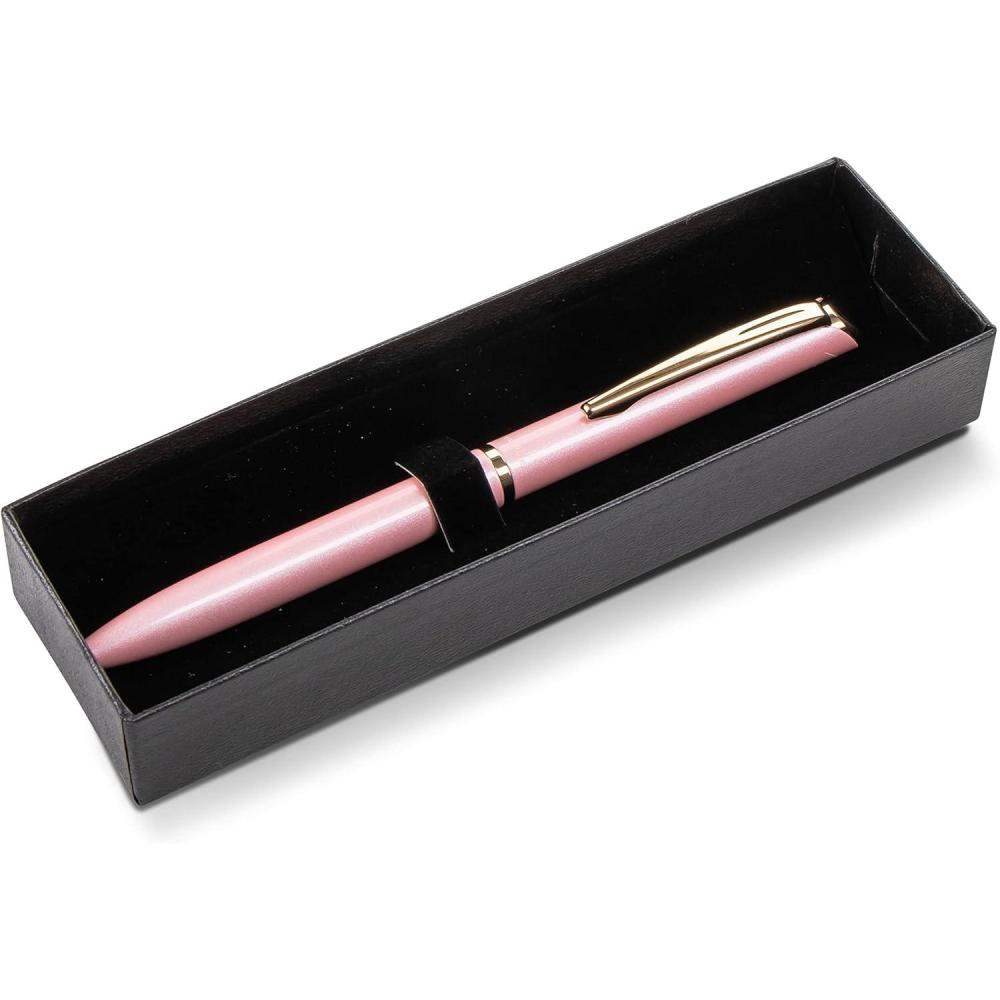 imagePentel EnerGel Style Gel Pen with Gift Box Pastel Green Barrel Black Ink 07mm Medium LinePastel Pink
