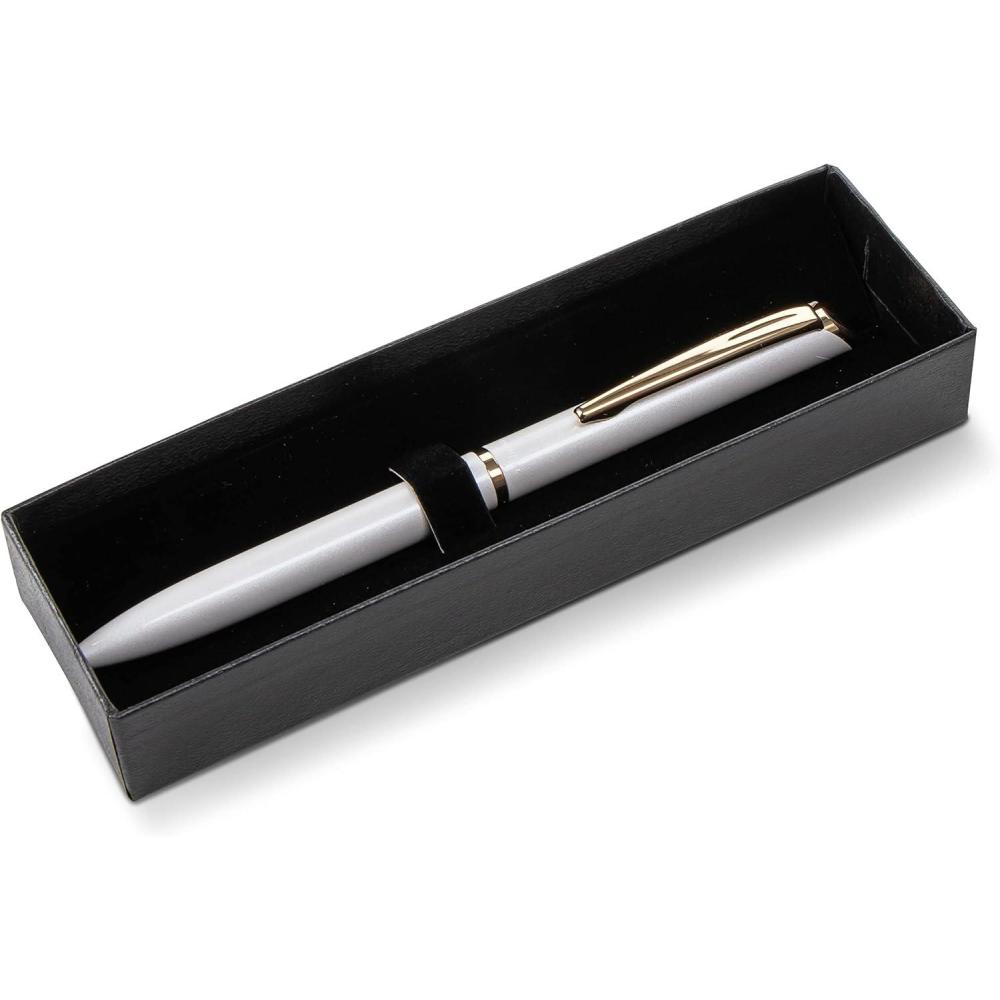 imagePentel EnerGel Style Gel Pen with Gift Box Pastel Green Barrel Black Ink 07mm Medium LinePastel White