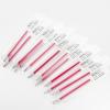 Pentel Arts Sparkle Pop Gel Pen Refill, (1.0mm), Bold Line, Silver-Light Silver Ink, Pack of 12 Refills (KF10-DZ)(Pink)