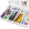 Pentel Carrie Walker Ultimate Journal Mix, Writing and Journaling Kit, Gel Pen/Mechanical Pencil/Marker Variety, 20 Pieces