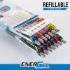 Pentel EnerGel RTX True Colors United (0.7mm) Medium Line, Assorted Ink, 20 Pack Box (BL77PC20MTCU)(True Colors  Assorted)