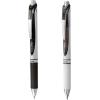 Pentel EnerGel RTX and Pearl Retractable Liquid Gel Pen, (0.7mm) Metal Tip, Medium Line, Black Ink, Plastic-Free 8-Pk (BL77PWPF8A)