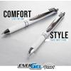 Pentel EnerGel RTX and Pearl Retractable Liquid Gel Pen, (0.7mm) Metal Tip, Medium Line, Black Ink, Plastic-Free 8-Pk (BL77PWPF8A)