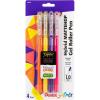 Pentel Arts Hybrid MATTEHOP Gel Roller, 1.0mm, Matte Orange, Matte Yellow, Matte Pink, Matte Violet, Pack of 4 Pens (K110VBP4M1)(Assorted 2)