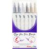 Pentel Arts Sign Pen Twin Brush, Pack of 6 Pens, Black Hues (SESW30CPC6-1)
