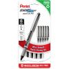 Pentel EnerGel NV 0.7mm Liquid Gel Pen, Medium Line, Black Ink, Plastic Free Packaging 6 Pack (BL27PF6A)
