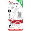 Pentel Floatune Rollerball, 0.8mm medium point, Black Ink, 5-pk (BY108PF5A)