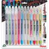 Pentel Sparkle and Krazy Pop, Metallic Gel Ink Pen, (1.0mm), Bold Line, Assorted Ink Colors, 12 count (K91BP12M)