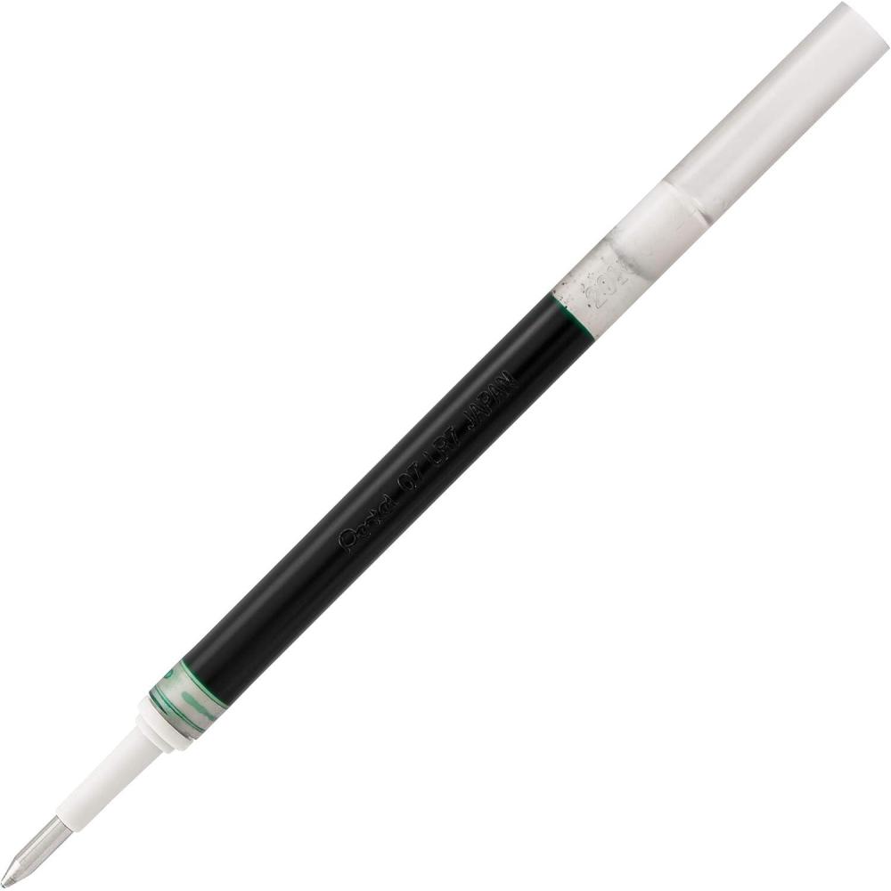 imagePentel Refill Ink for BL57BL77 EnerGel Liquid Gel Pen 07mm Metal Tip Green Ink 1Pack LR7DGreen