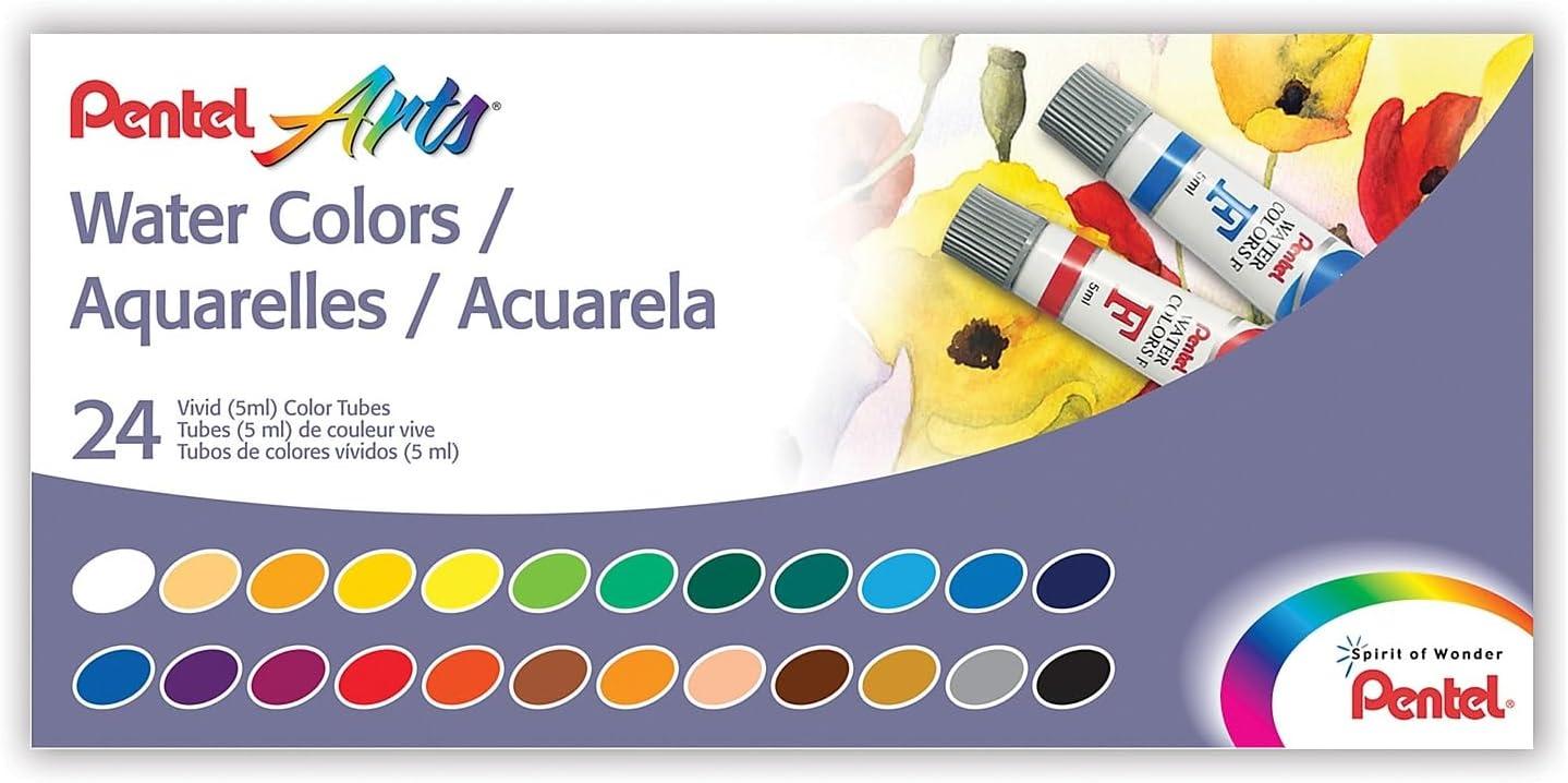 imagePentel Arts Water Colors Assorted Colors Pack of 18 WFRS18406 Fl Oz Pack of 1