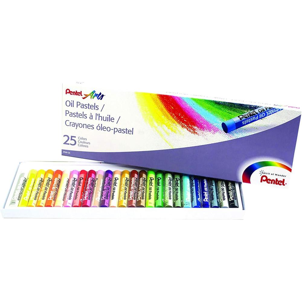 imagePentel Arts Oil Pastels 16 Color Set PHN161 Count Pack of 25