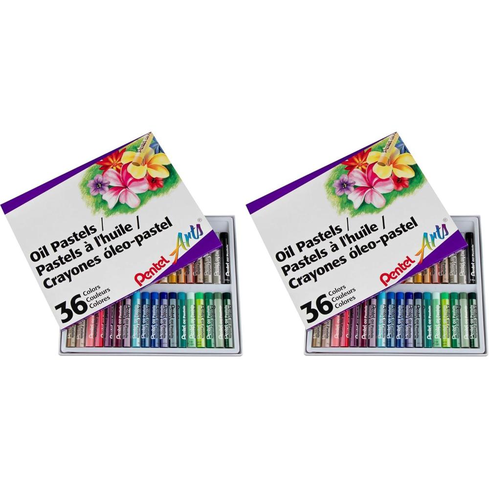 imagePentel Arts Oil Pastels 16 Color Set PHN161 Count Pack of 72