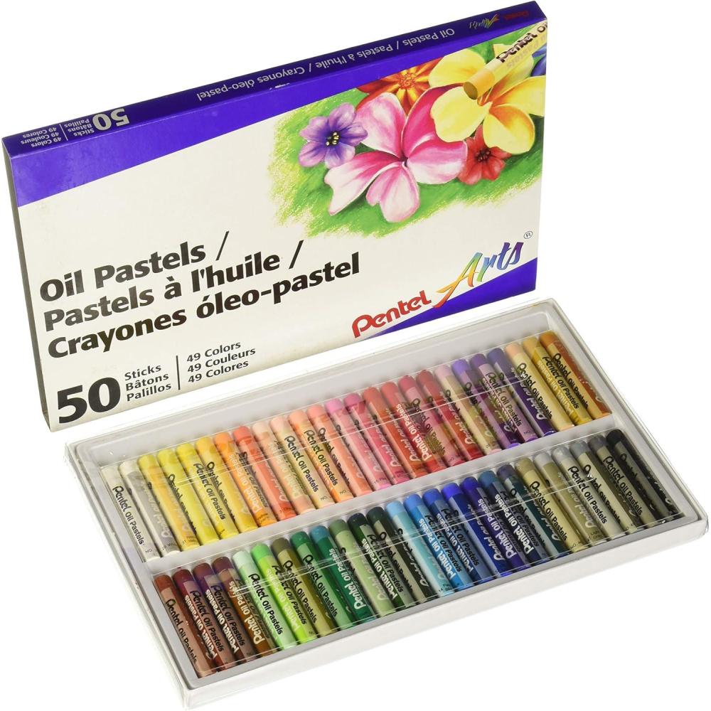 imagePentel Oil Pastel Set With Carrying Case45Color Set Assorted 50Set