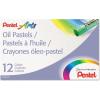 Pentel Arts Oil Pastels, 16 Color Set (PHN-16)(1 Count (Pack of 12))