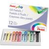 Pentel Arts Oil Pastels, 16 Color Set (PHN-16)(1 Count (Pack of 12))