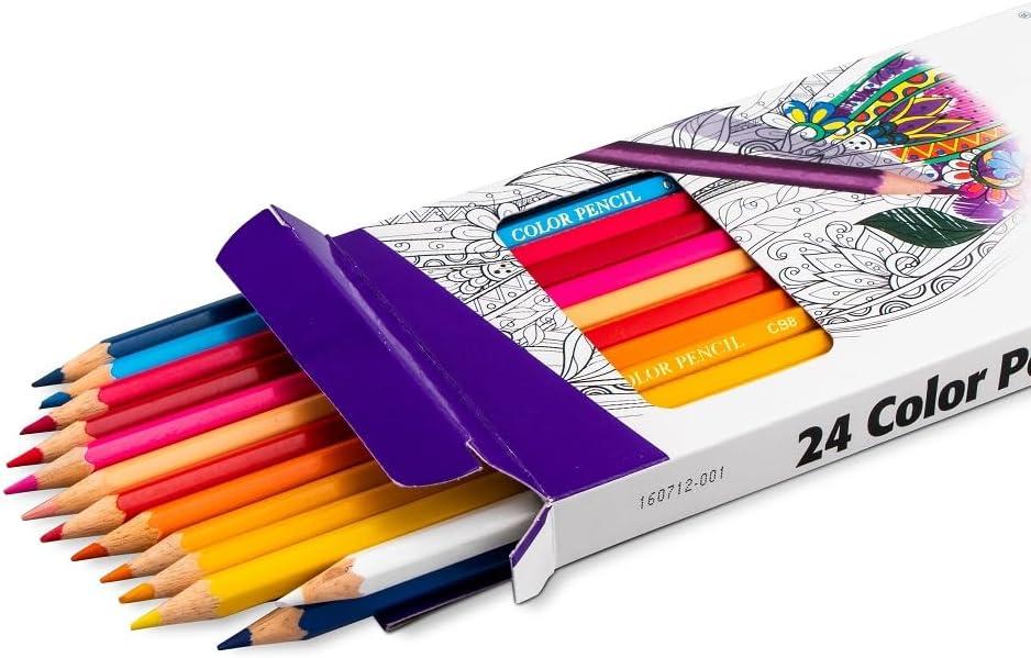 imagePentel Arts Color Pencils Assorted Colors 24 Pack CB824