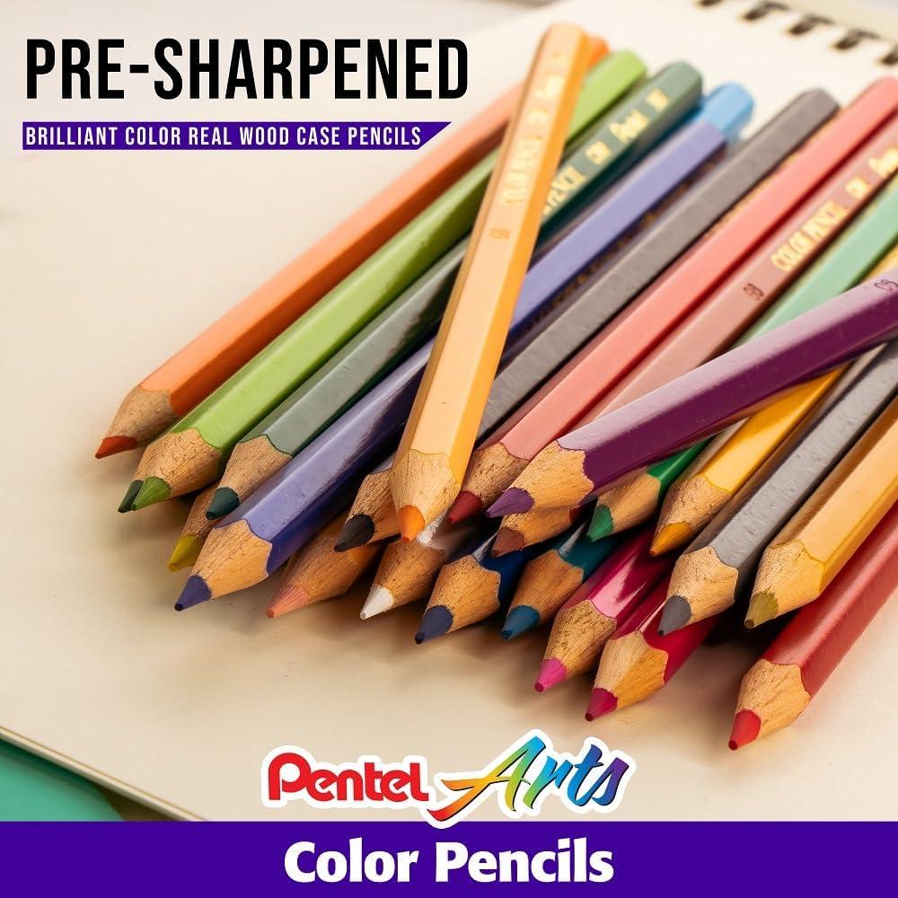 imagePentel Arts Color Pencils Assorted Colors 24 Pack CB824