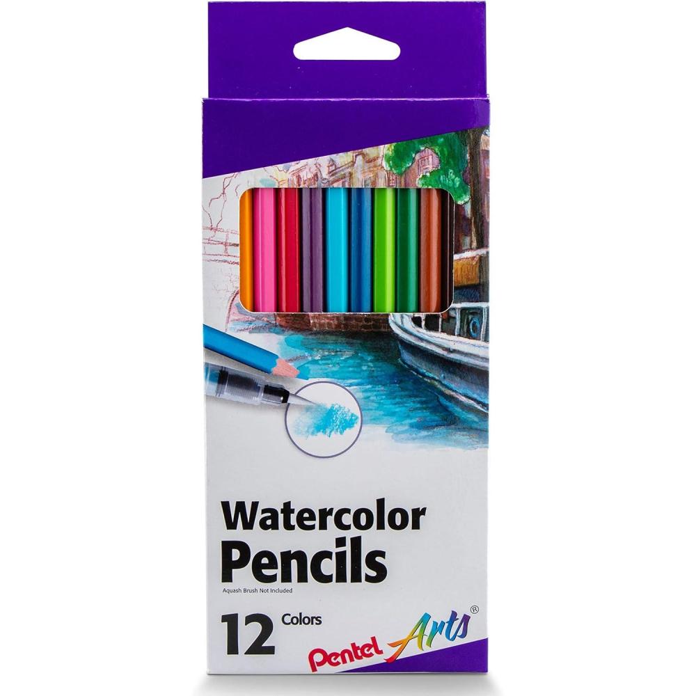 imagePentel Arts Watercolor Pencil Set 12 Color Set CB912Watercolor Pencil