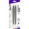 Pentel Arts Color Brush Pigment Refills, Black Ink, Pack of 2 (FRPBP2A)