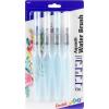 Pentel Arts Color Water Brush Box Set, Black/Gray/Sepia/Aquash (GFLFRHBP)(4 Pack Assorted)