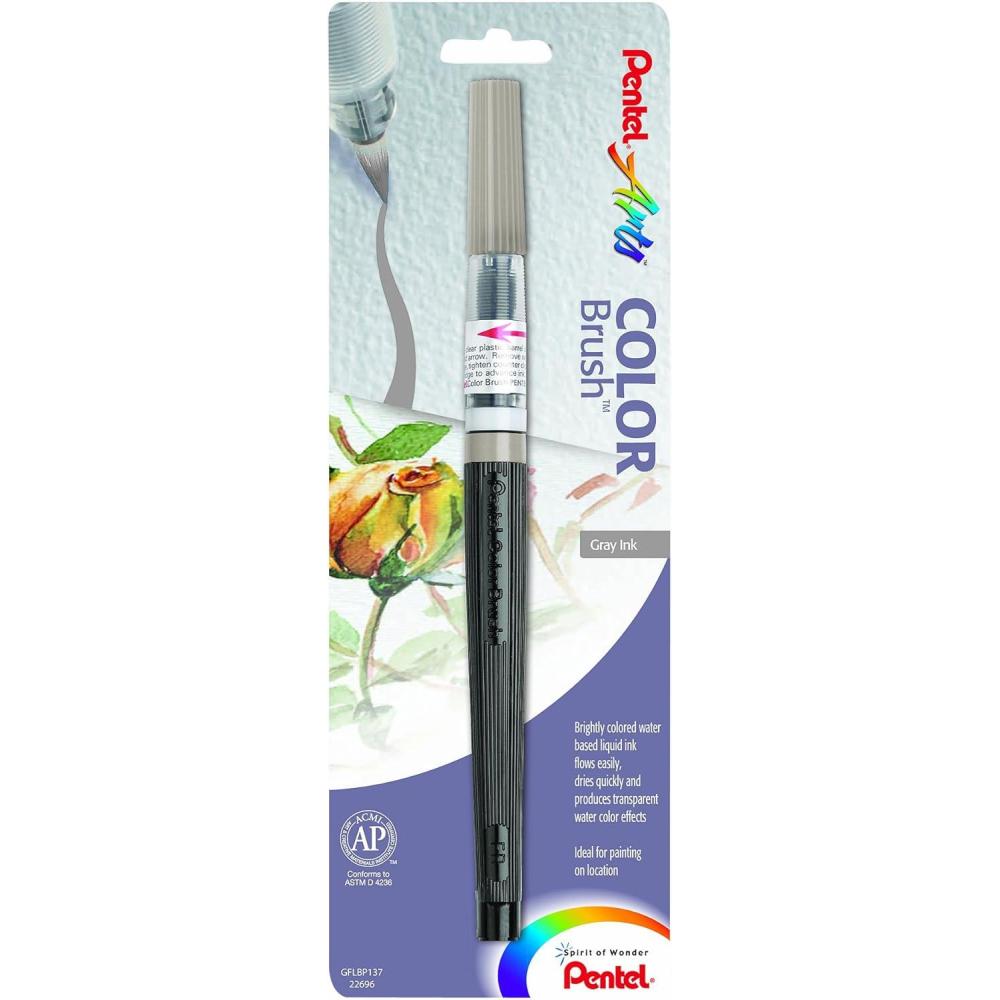 imagePentel Arts Color Brush Red 1Pack GFLBP102Gray