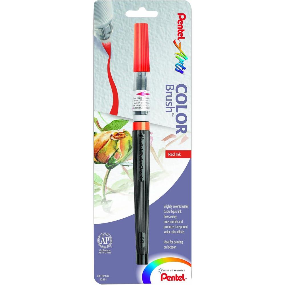imagePentel Arts Color Brush Red 1Pack GFLBP102Red