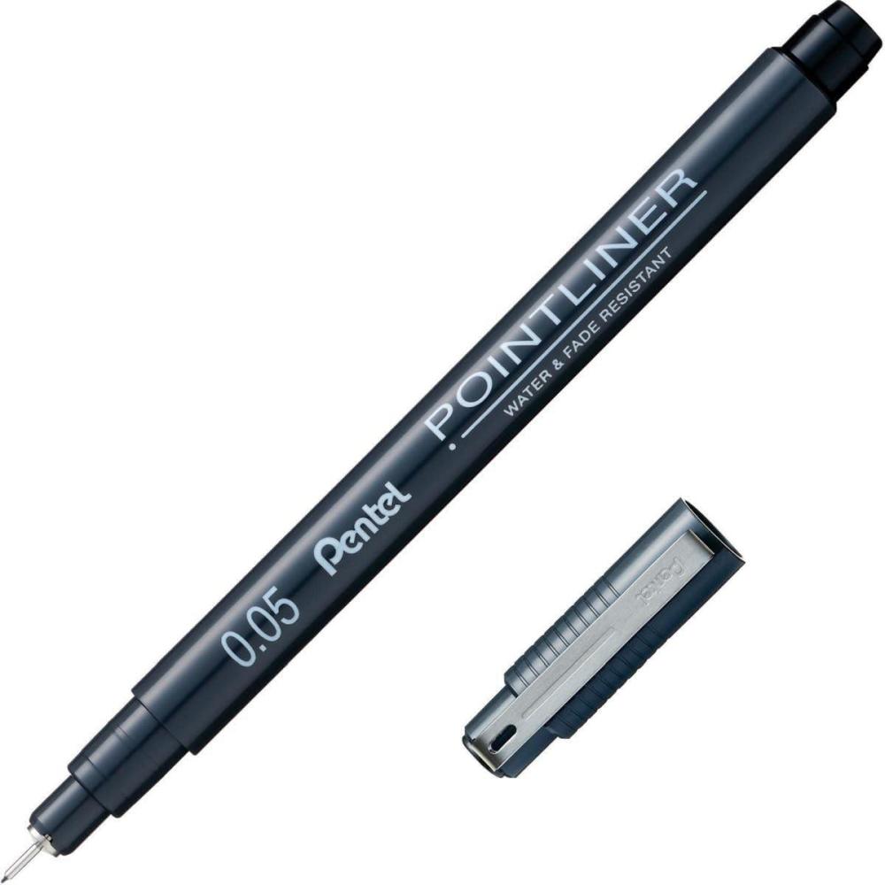 imagePentel Arts Pointliner Pen 005mm Black Ink Box of 12 Pens S20P05A