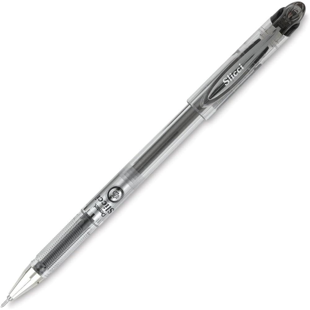 imagePentel Arts Slicci 025 mm Extra Fine Gel Pen Black Ink 1 Pack BG202BPABlack