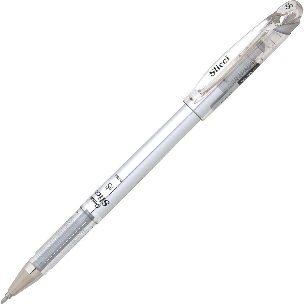imagePentel Slicci Metallic Gel Pen Silver BG208Z