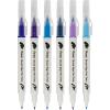 Pentel Arts Sign Pen Twin Brush, Pack of 6 Pens, Blue Hues (SESW30CPC6-2)