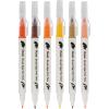Pentel Arts Sign Pen Twin Brush, Pack of 6 Pens, Yellow Hues (SESW30CPC6-5)