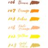 Pentel Arts Sign Pen Twin Brush, Pack of 6 Pens, Yellow Hues (SESW30CPC6-5)